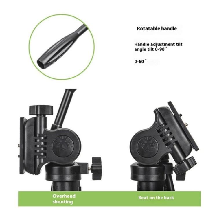 YUNTENG 638 Aluminum Alloy Extendable Stand Phone Holder Camera Tripod Monopod
