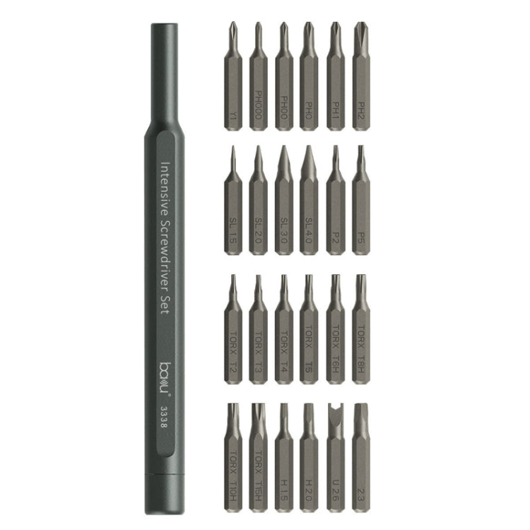 Baku BA-3338 24 In 1 Multifunctional Screwdriver Set Mobile Computer Repair Tool, Baku BA-3338