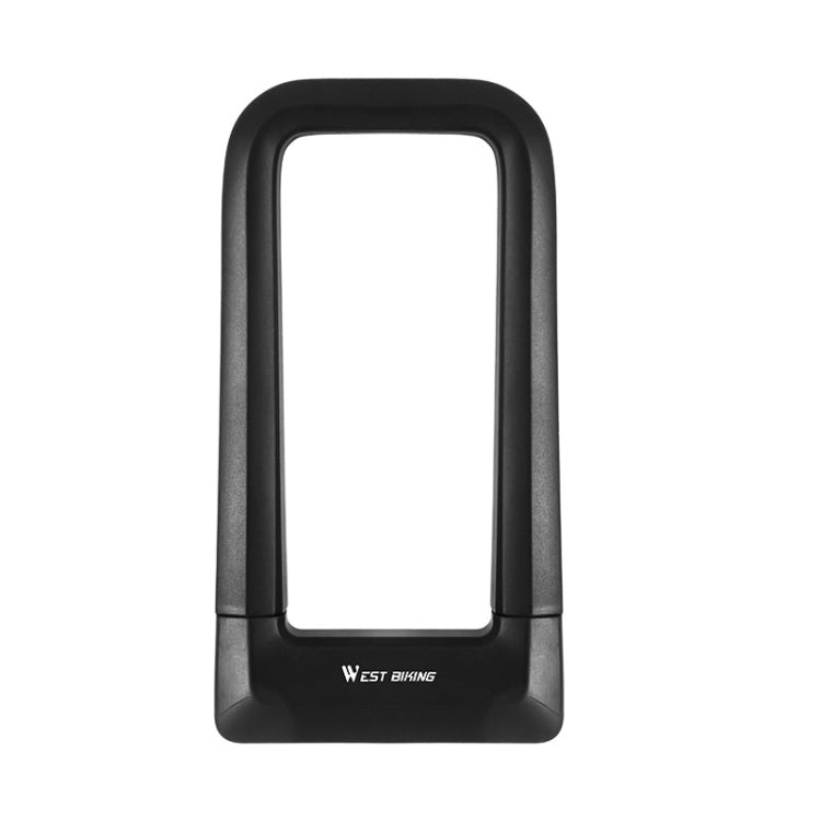 West Biking Silicone U-Shaped Lock Bicycle Lock Universal Waterproof Anti-Collision Alloy Key Lock, Key Lock