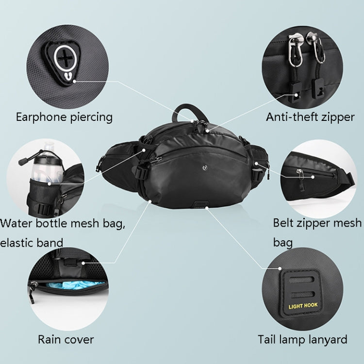 Rhinowalk X21922 Multi-Function Riding Front Handlebar Bag Road Bike Tool And Equipment Front Bag, Black, Gray