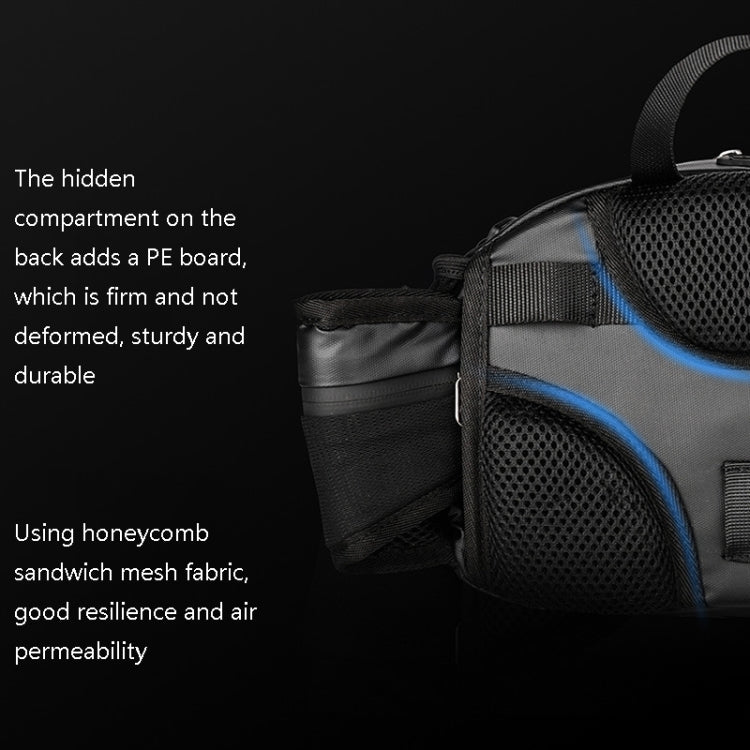 Rhinowalk X21922 Multi-Function Riding Front Handlebar Bag Road Bike Tool And Equipment Front Bag, Black, Gray