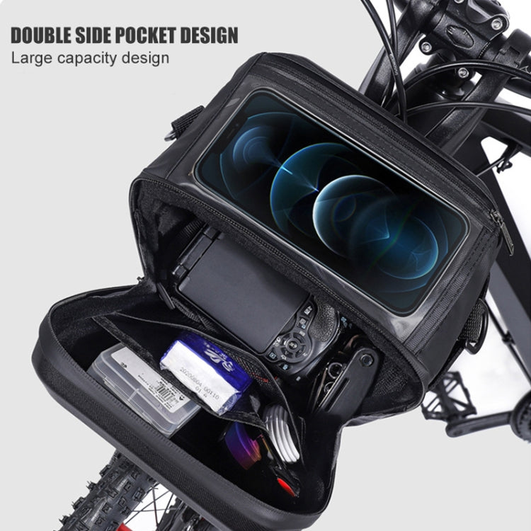 WILD MAN GS9 Mountain Bike Handle Bag Hanging Bag Riding Head Bag Touch Screen EVA Hard Shell Bag, GS9