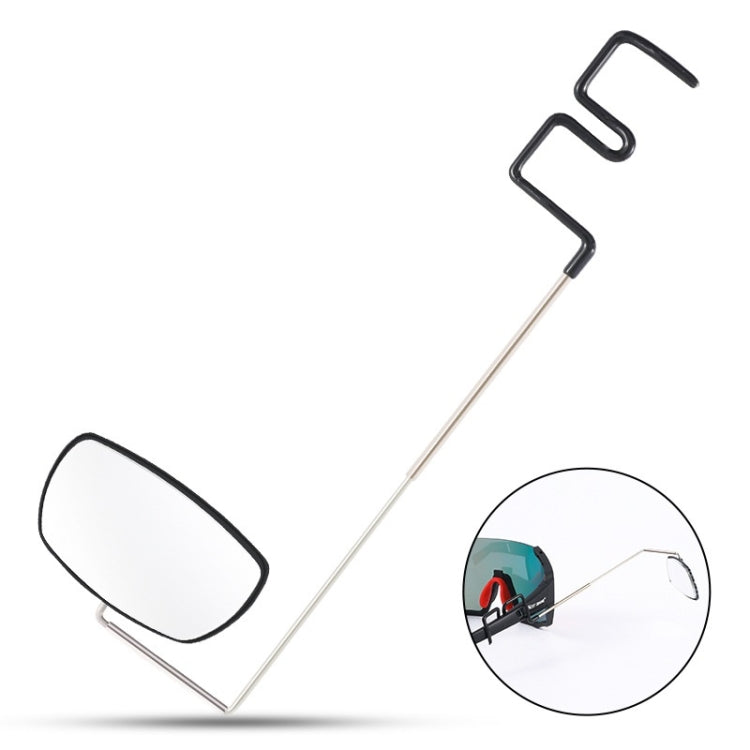 WEST BIKING Bicycle Riding Glasses Mini Rearview Mirror Multi-Angle Adjustable Flat Mirror, Helmet Mini Rearview Mirror