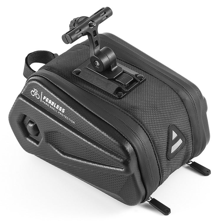 WEST BIKING Large Capacity 2.6L Bicycle Tail Bag Hard Shell Saddle Bag Adjustable Bracket Seat Cushion Tail Bag, WEST BIKING 2.6L Saddle Bag