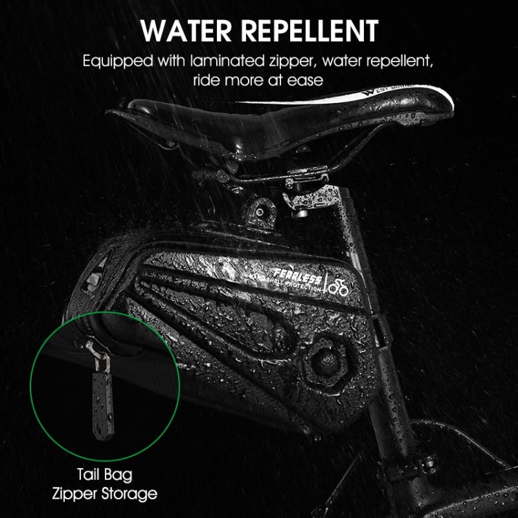 WEST BIKING Large Capacity 2.6L Bicycle Tail Bag Hard Shell Saddle Bag Adjustable Bracket Seat Cushion Tail Bag, WEST BIKING 2.6L Saddle Bag