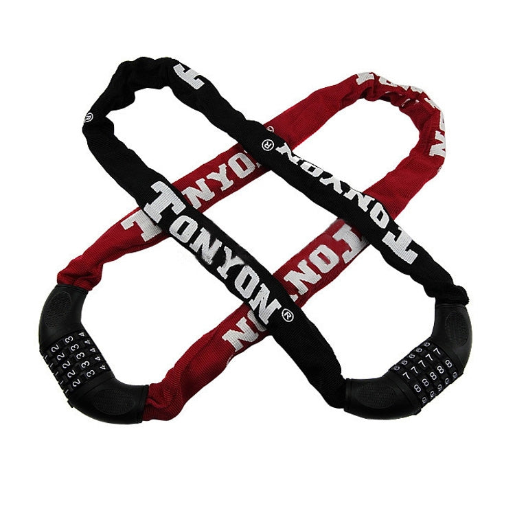 TONYON BG-TY-732 Bicycle Wire Lock Universal Password Chain Lock Motorcycle Electric Car Anti-Theft Lock, TONYON BG-TY-732 Anti-Theft Lock(Red), TONYON BG-TY-732 Anti-Theft Lock(Black)