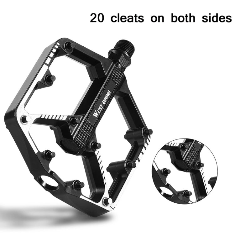 WEST BIKING Bicycle Aluminum Alloy Chromium Molybdenum Steel Axle Pedal, YP0802085