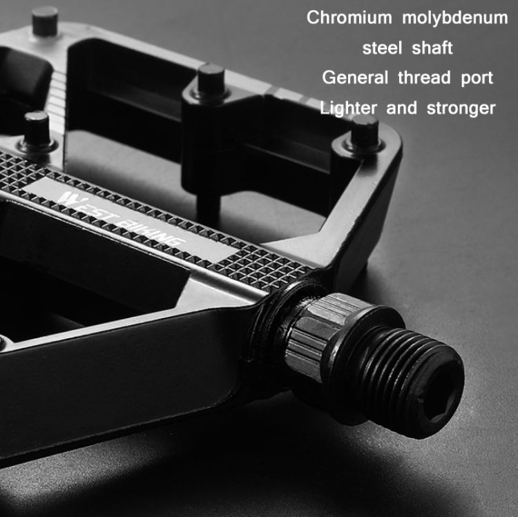 WEST BIKING Bicycle Aluminum Alloy Chromium Molybdenum Steel Axle Pedal, YP0802085