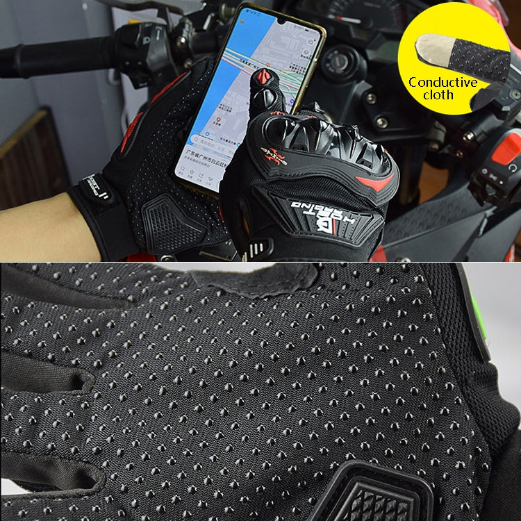 GHOST RACING GR-ST04 Motorcycle Gloves Anti-Fall Full Finger Riding Touch Gloves, M, L, XL, XXL