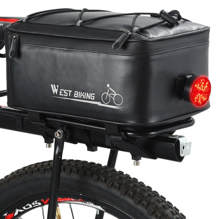WEST BIKING Electric Bike Back Seat Driving Bag Mountain Bike Riding Waterproof Storage Bag, WEST BIKING Back Seat Bag
