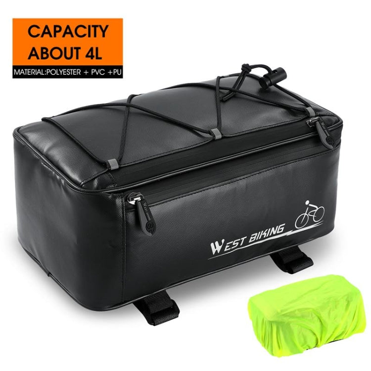 WEST BIKING Electric Bike Back Seat Driving Bag Mountain Bike Riding Waterproof Storage Bag, WEST BIKING Back Seat Bag