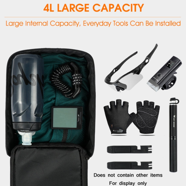 WEST BIKING Electric Bike Back Seat Driving Bag Mountain Bike Riding Waterproof Storage Bag, WEST BIKING Back Seat Bag