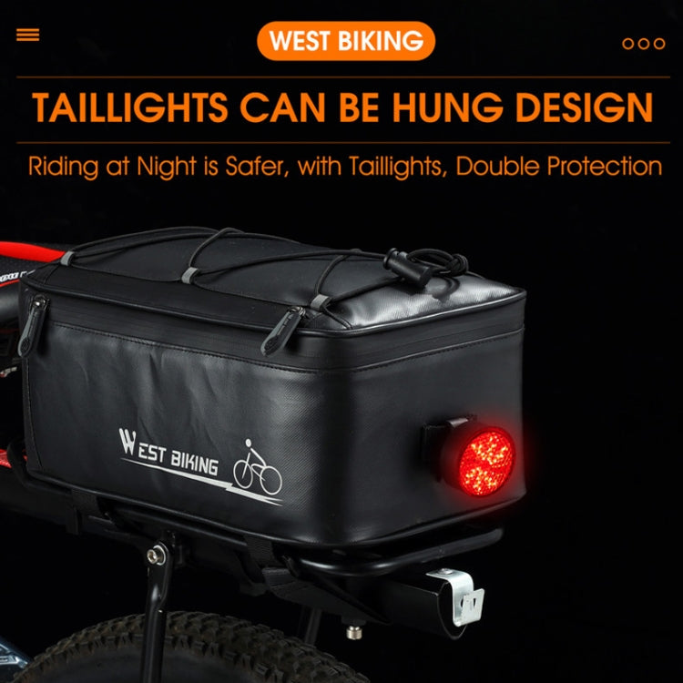 WEST BIKING Electric Bike Back Seat Driving Bag Mountain Bike Riding Waterproof Storage Bag, WEST BIKING Back Seat Bag