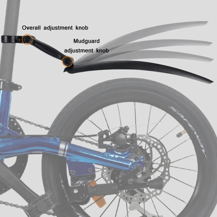WEST BIKING YP0714018 Bicycle Folding Reflective Mudguard, WEST BIKING YP0714018