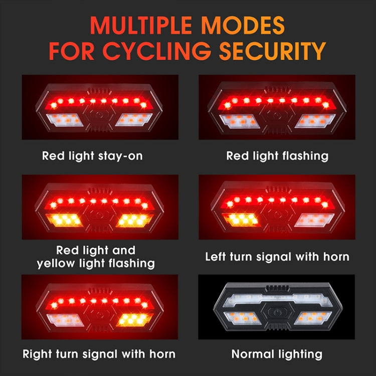 WEST BIKING Bicycle Remote Control Tail Light With Horn Tone, YP0701314