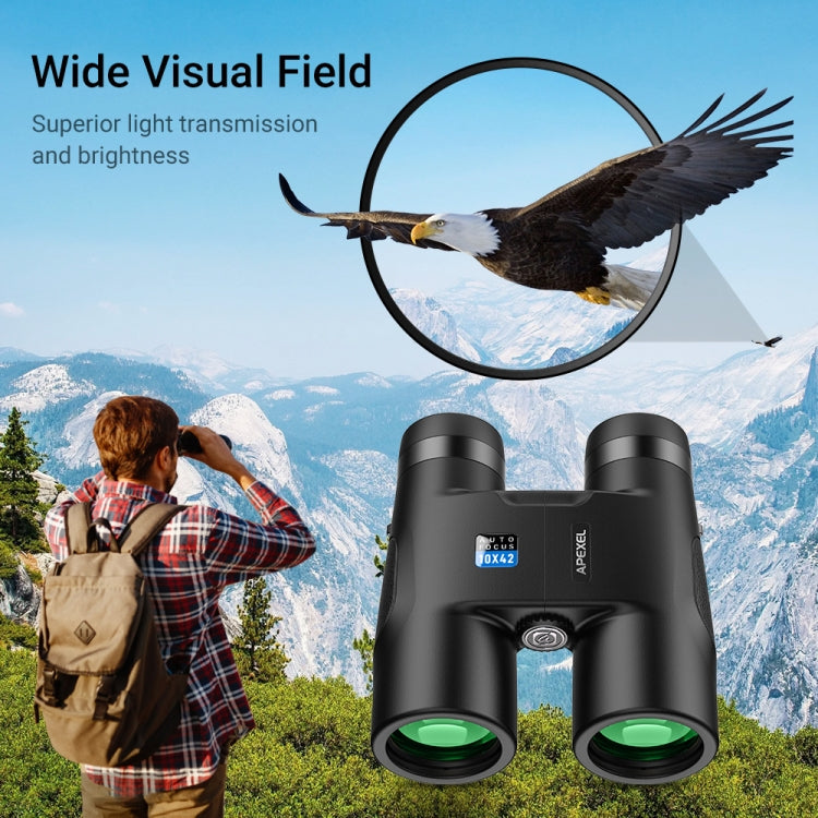 APEXEL 10x42 Fixed Focus Binoculars Autofocus Telescope, APL-RB10X42A