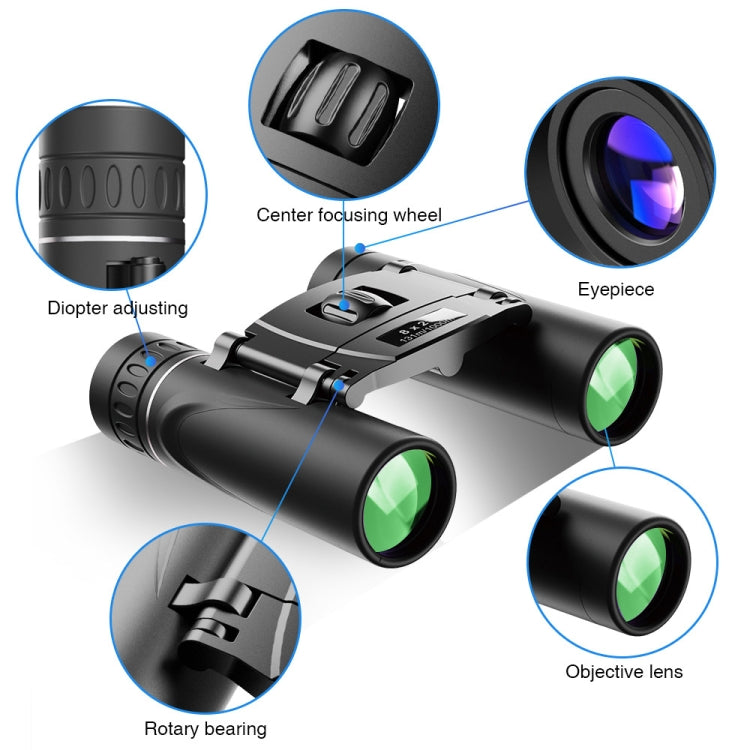 APEXEL 8 x 21 Zoom Binoculars Telephoto 3000m Long Distance Foldable HD Mini Telescope, APS-8X21