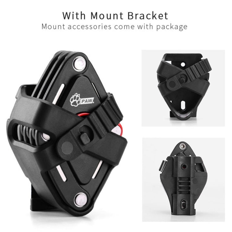 PAW Foldable Bike Lock Anti-theft Bicycle Lock Heavy Duty Chain Cable Padlock, PAW Anti-theft Bicycle Lock