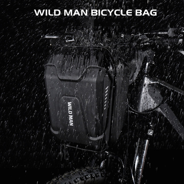 WILD MAN E8 3L Bicycle EVA Hard Shell Head Bag, E8 (Black)