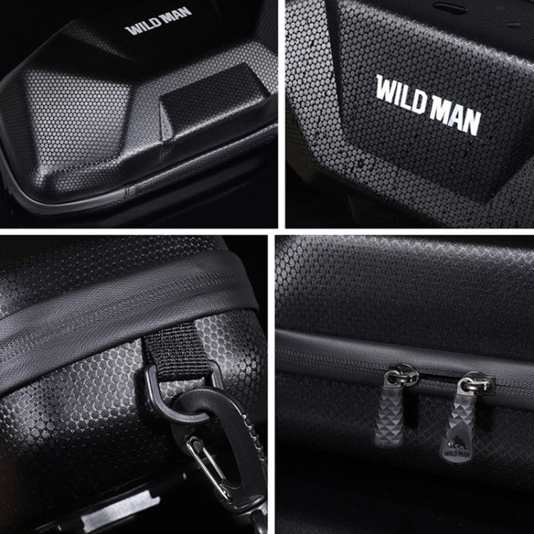 WILD MAN X9 3.5L EVA Hard Shell Bicycle Head Waterproof Bag, X9 3.5L (Black)