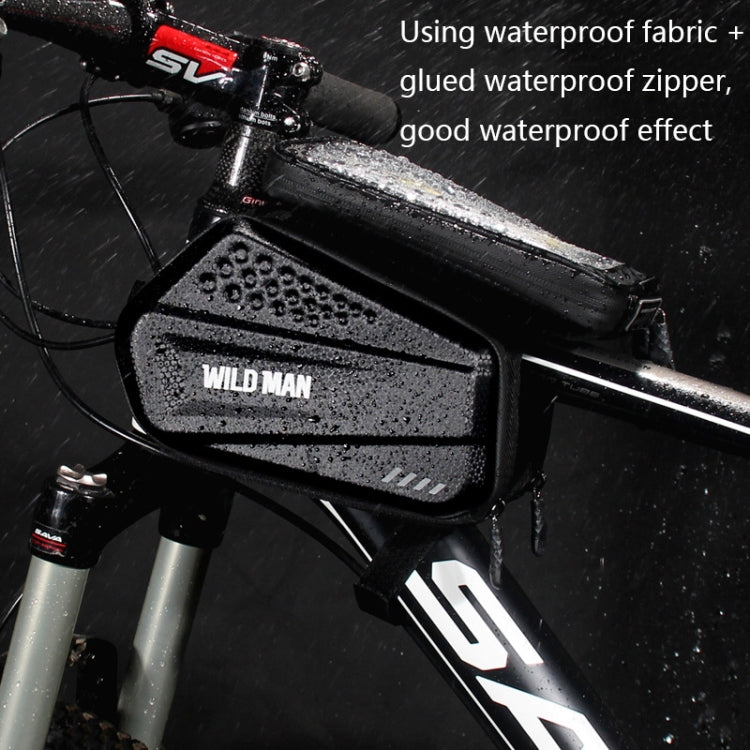 WILD MAN ES6 1.2L Multifunctional Bicycle Front Beam Bag, ES6 (Black)