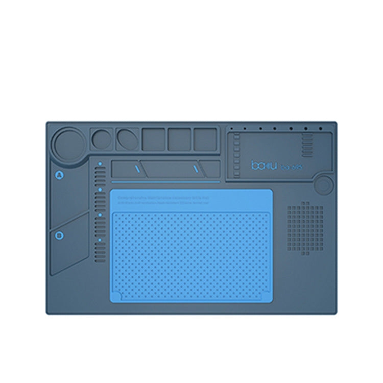 BAKU BA-695 2 in 1 TPR+Silicone Computer Phone Repair Desk Mat Heat Resistant Insulation Mat, BAKU BA-695