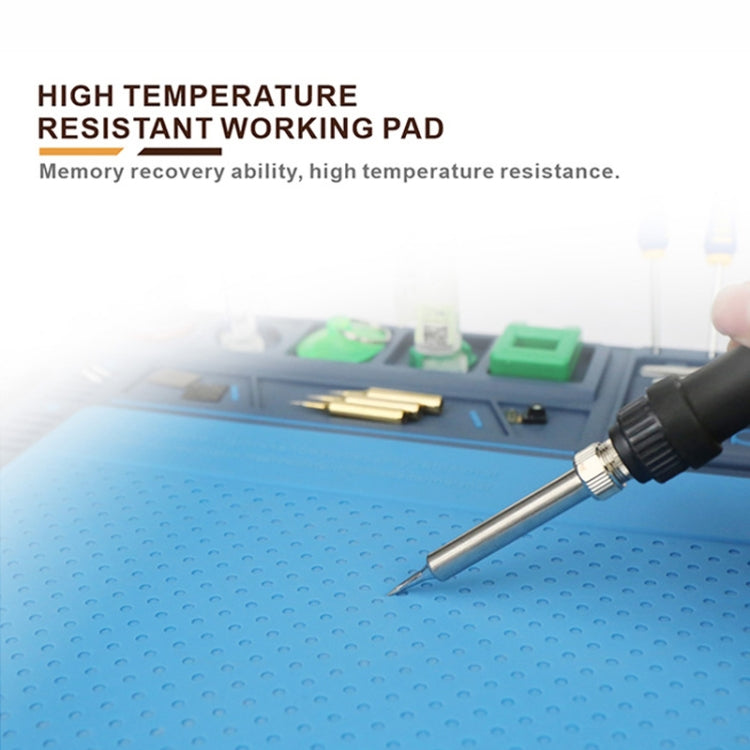 BAKU BA-695 2 in 1 TPR+Silicone Computer Phone Repair Desk Mat Heat Resistant Insulation Mat, BAKU BA-695