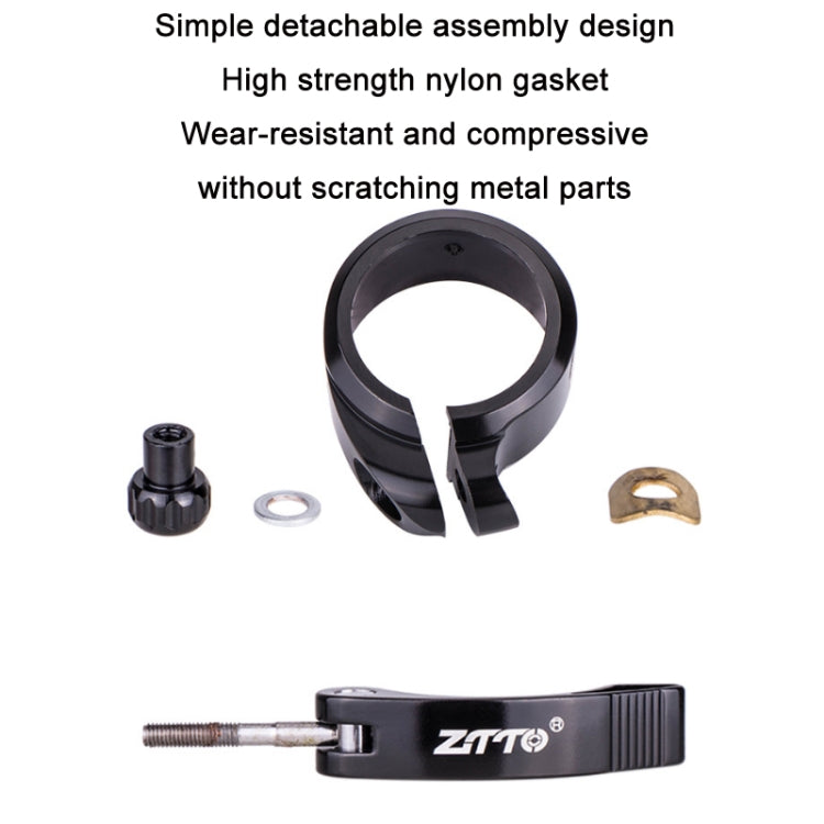 ZTTO Folding Bicycle Seatpost Clamp Retrofit Accessories, 39.8mm (Black), 39.8mm (Red), 39.8mm (Blue), 39.8mm (Orange), 40.8mm (Black), 40.8mm (Red), 40.8mm (Blue), 40.8 (Orange)