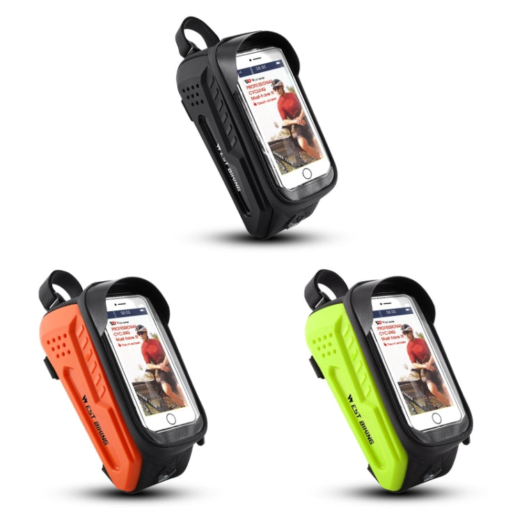 WEST BIKING Bicycle Front Bag TPU Hard Shell Riding Front Beam Bag, YP0707293