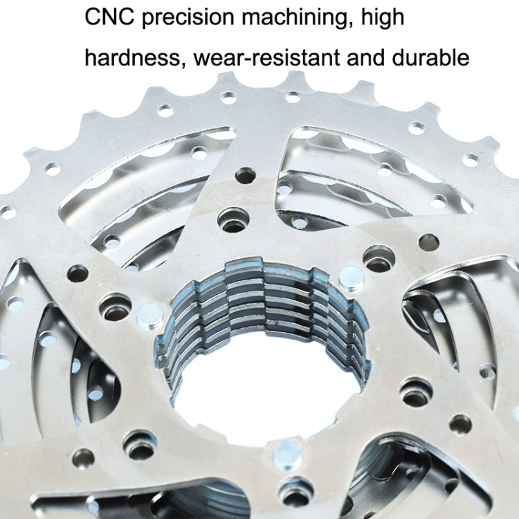 VG SPORTS Bicycle Lightweight Wear -Resistant Flywheel, 8 Speed Highway 11-25T, 8 Speed Highway 11-28T, 8 Speed Mountains 11-32T, 8 Speed Mountains 11-36T, 8 Speed Mountains 11-40T, 8 Speed Mountains 11-42T, 9 Speed Highway 11-25T, 9 Speed Highway 11-2...