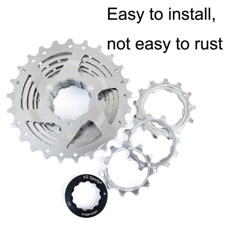 VG SPORTS Bicycle Lightweight Wear -Resistant Flywheel, 8 Speed Highway 11-25T, 8 Speed Highway 11-28T, 8 Speed Mountains 11-32T, 8 Speed Mountains 11-36T, 8 Speed Mountains 11-40T, 8 Speed Mountains 11-42T, 9 Speed Highway 11-25T, 9 Speed Highway 11-2...