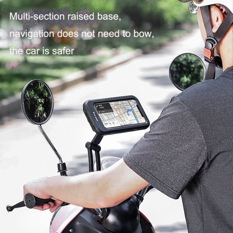 WEST BIKING Bicycle Riding Waterproof and Shockproof Phone Bracket, Style:, Handlebar, Raise Handlebar