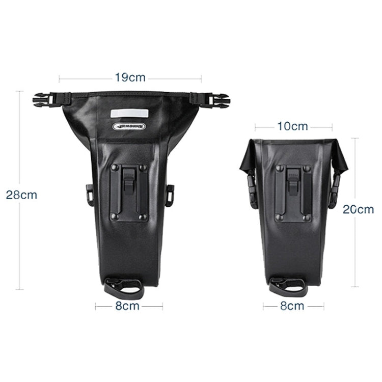 Rhinowalk X20516 1.2L Three-dimensional Tool-free Installation Waterproof Bicycle Tail Bag, X20516 1.2L