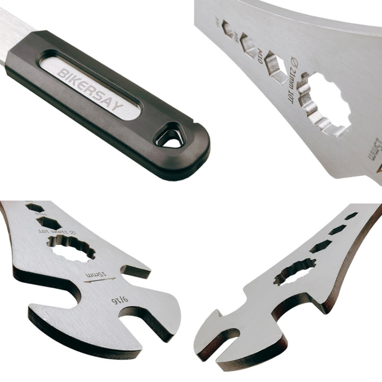 BIKERRSAY Multifunctional Extended Bicycle Pedal Wrench, BT034S