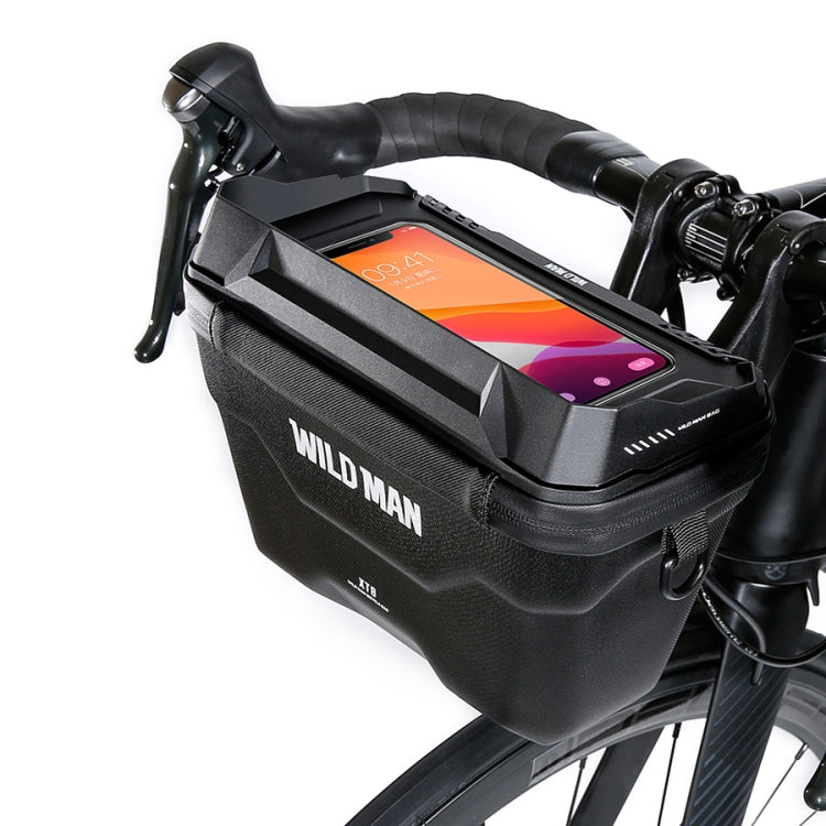 WILD MAN XT8 3L Bicycle EVA Hard Shell Touch Screen Waterproof Head Bag, XT8