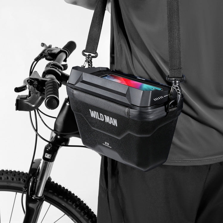 WILD MAN XT8 3L Bicycle EVA Hard Shell Touch Screen Waterproof Head Bag, XT8