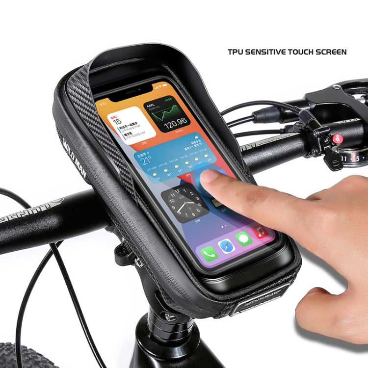 WILD MAN E16 EVA Hard Shell Touch Screen Handlebar Bag Cycling Equipment, E16