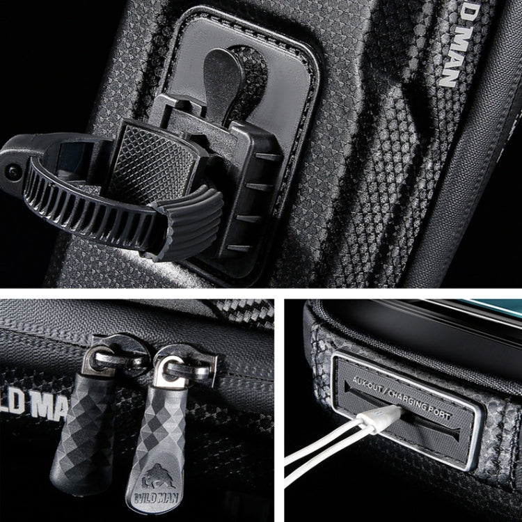 WILD MAN E16 EVA Hard Shell Touch Screen Handlebar Bag Cycling Equipment, E16