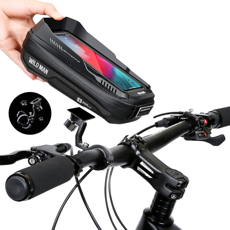 WILD MAN XT3S 0.6L Mountain Bike 360-Degree Rotating Phone Touch Screen Bag, XT3S