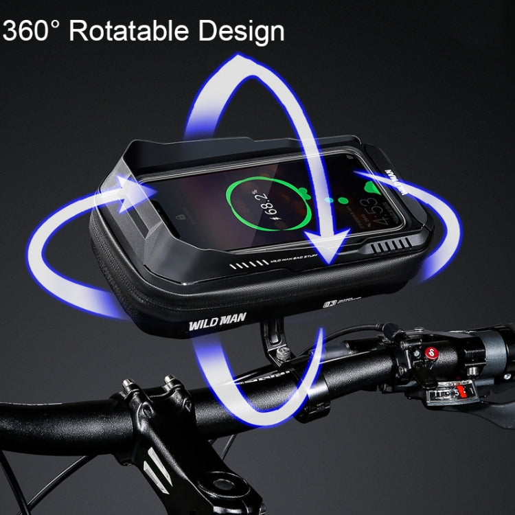 WILD MAN XT3S 0.6L Mountain Bike 360-Degree Rotating Phone Touch Screen Bag, XT3S