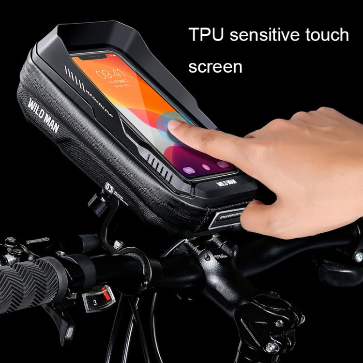 WILD MAN XT3S 0.6L Mountain Bike 360-Degree Rotating Phone Touch Screen Bag, XT3S