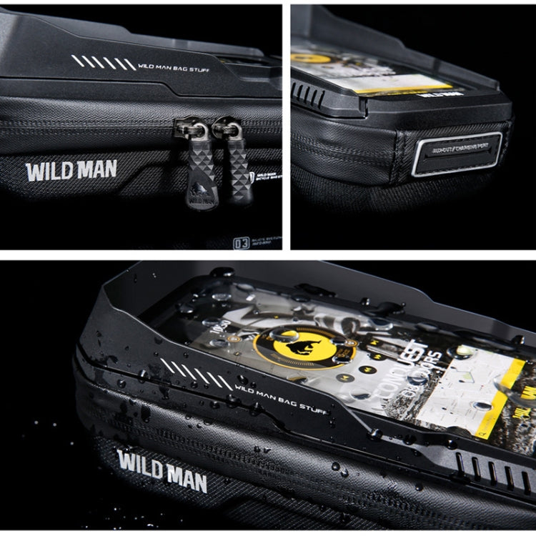 WILD MAN XT3S 0.6L Mountain Bike 360-Degree Rotating Phone Touch Screen Bag, XT3S