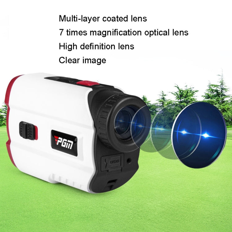 PGM JQ015 IP54 Waterproof Golf Laser Distance Meter Telescope, Measuring Distance: 400m, Measuring Distance: 600m(White)