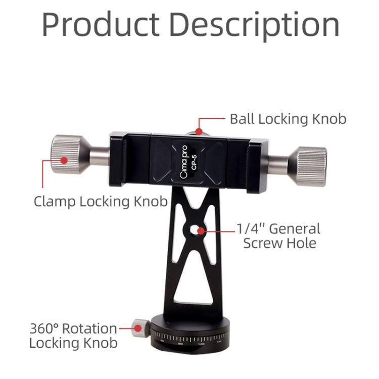 Cimapro Rotating Mobile Phone Clip Live Tripod Photography Stand