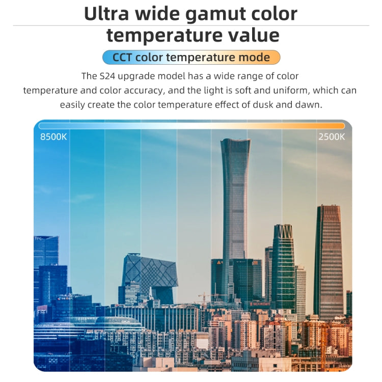 Pixel S24 RGB Fill Light Rod Handheld Portable Color Icelet Outdoor Videos Live Broadcast Studio Camera Stick Lamp