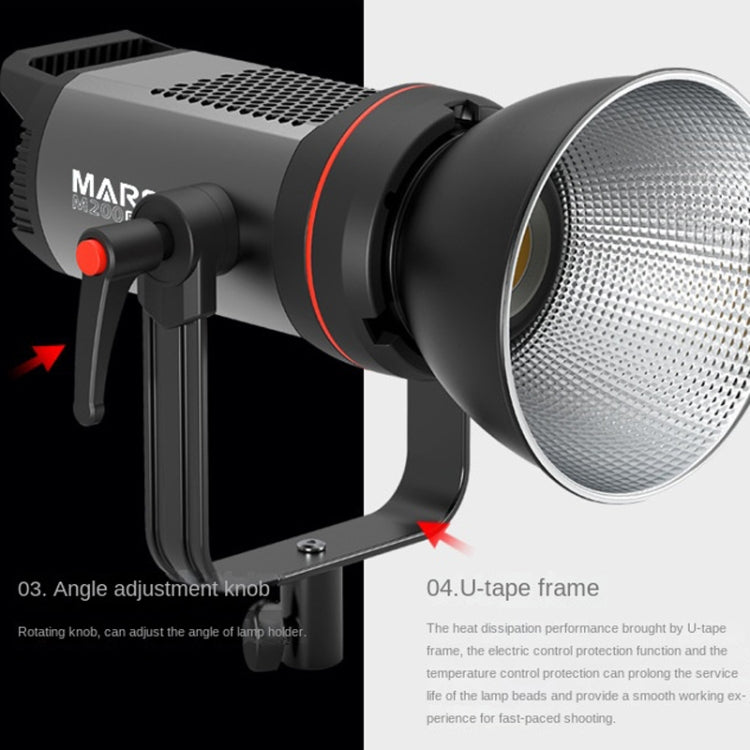 TRIOPO M200Bi Dual Color Temperature Live Broadcast Light Lamp Indoor Photography Lamp