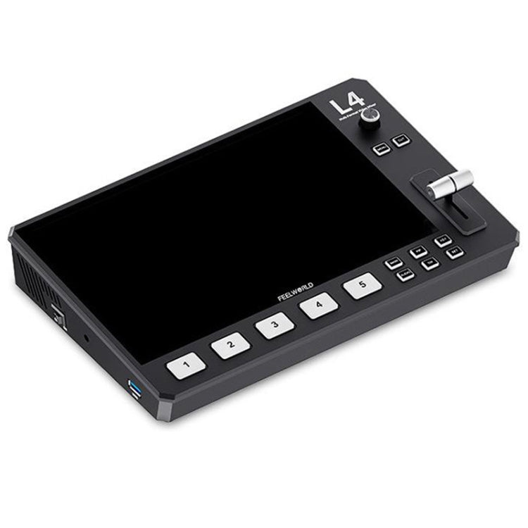 FEELWORLD L4 Multi-Camera Video Mixer Switcher 10.1" Touch Screen USB 3.0 Fast Streaming
