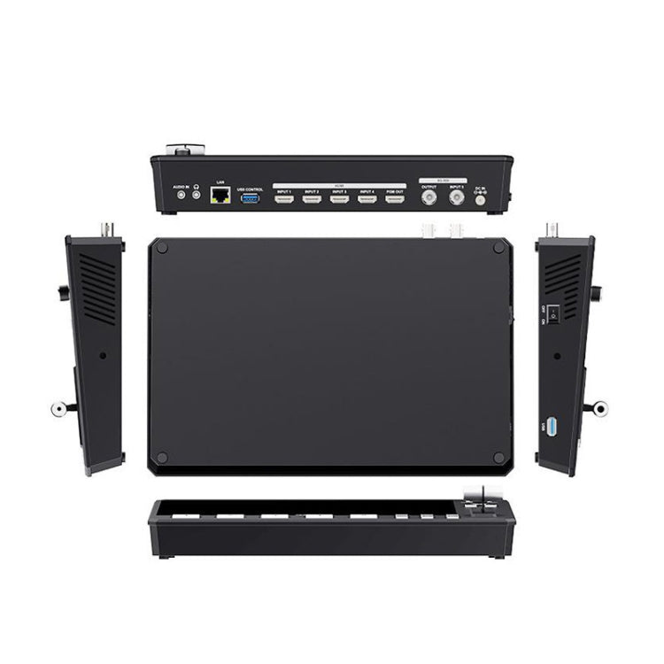 FEELWORLD L4 Multi-Camera Video Mixer Switcher 10.1" Touch Screen USB 3.0 Fast Streaming