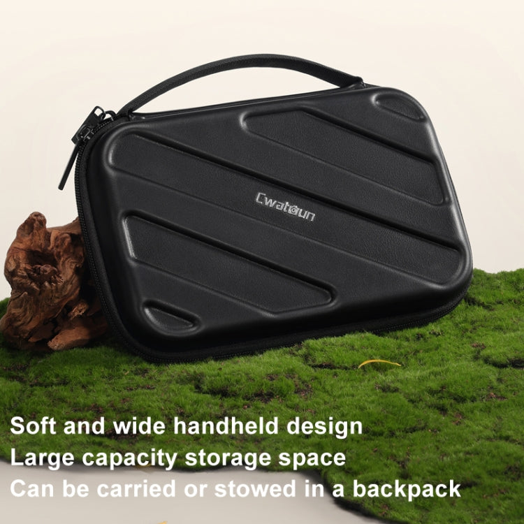 Cwatcun D163 Photography Accessories Organiser EVA Hard Shell Drop-proof Clutch Portable Digital Bag