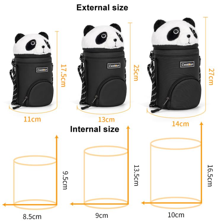 Camera Lens Cylinder Cartoon Panda Camera Lens Protective Cover